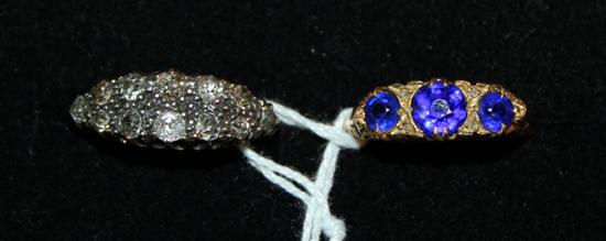 Diamond ring & sapphire ring